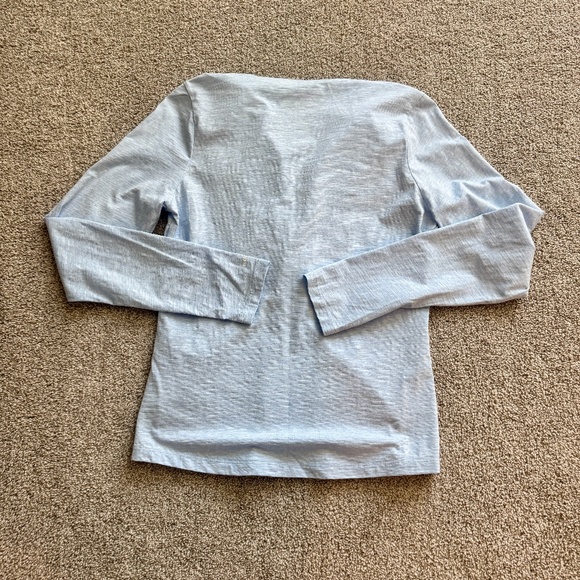 Maui Water Wear light weight zip up jacket, L, EUC, lt blue, UPF 50+, Maui logo - Picture 5 of 12